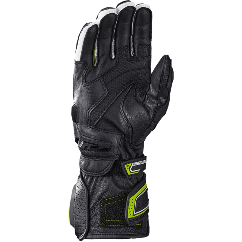 Gants moto IXON Tornado Air noir-blanc-jaune fluo