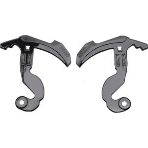 Supports de remplacement en plexiglas pour casque LS2 FF900 2 pcs noir