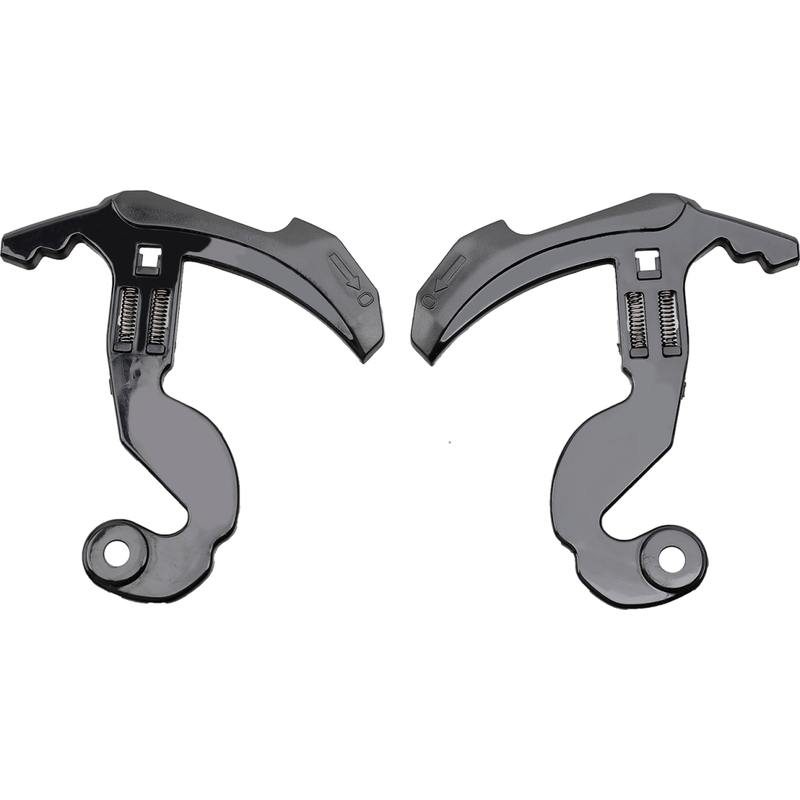 Supports de remplacement en plexiglas pour casque LS2 FF900 2 pcs noir