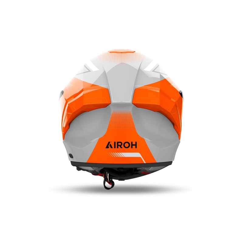 Casque moto intégral Airoh MATRYX Wide orange brillant