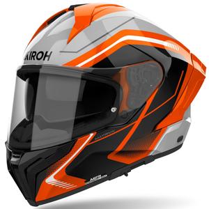 Casque moto intégral Airoh MATRYX Wide orange brillant