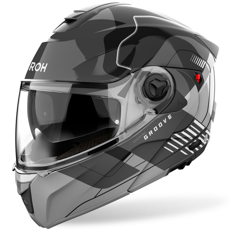 Casque modulable Airoh Specktre Groove gris brillant