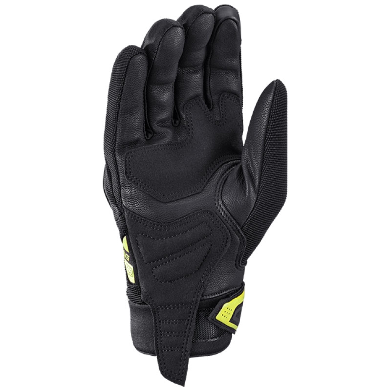 Gants moto IXON Mig 2 noir-jaune fluo