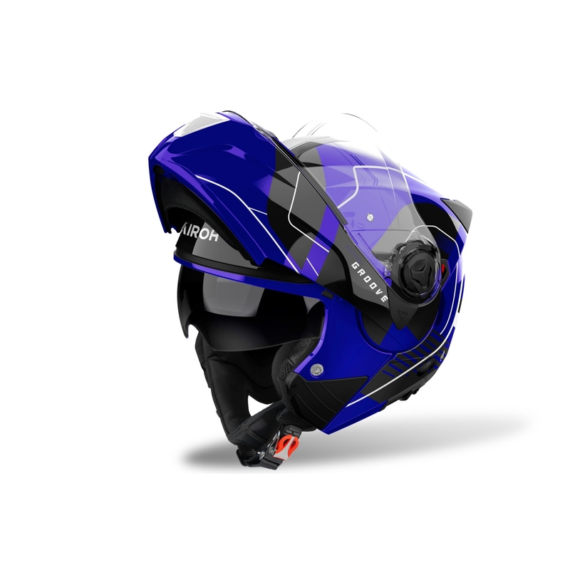 Casque modulable Airoh Specktre Groove bleu brillant