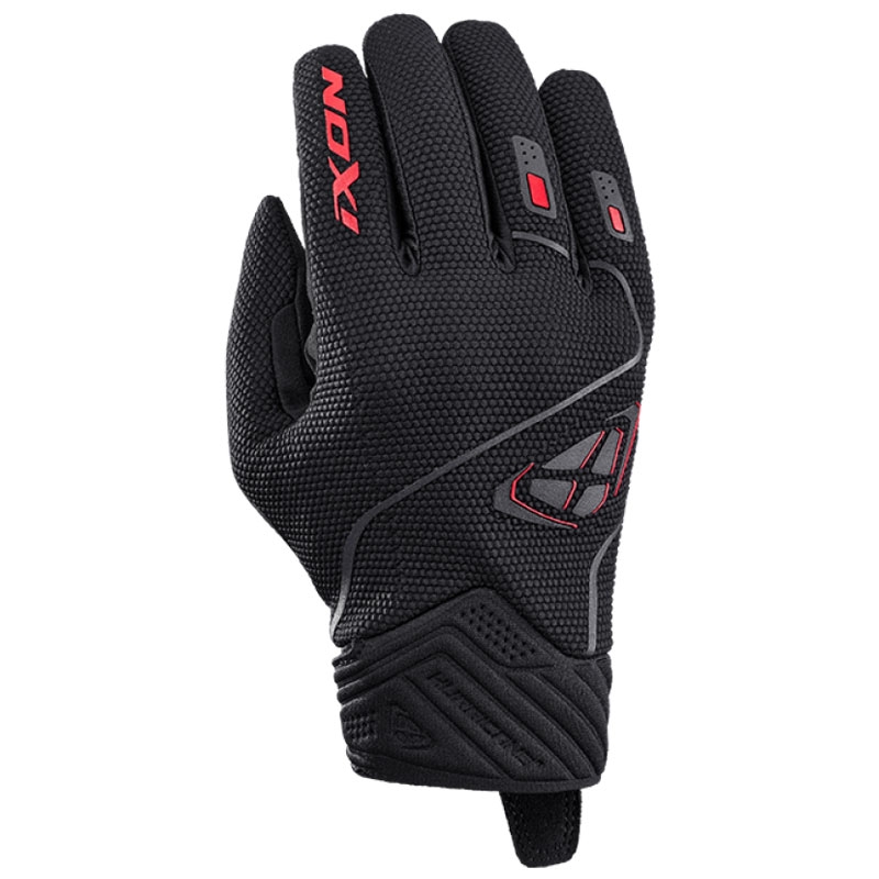 Gants moto IXON Hurricane 2 noir-rouge