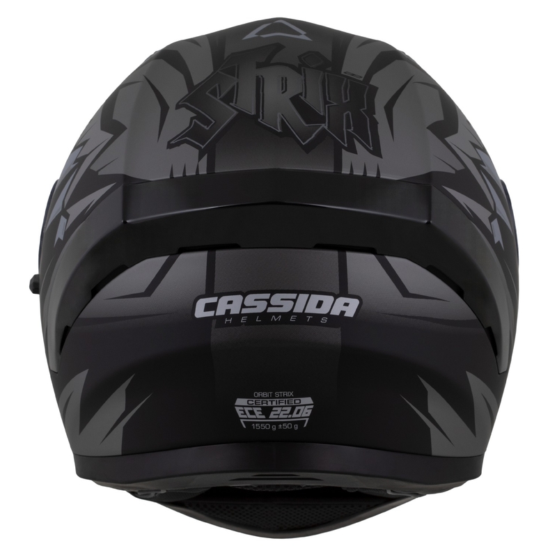 Casque intégral Cassida Orbit Strix noir-gris mat