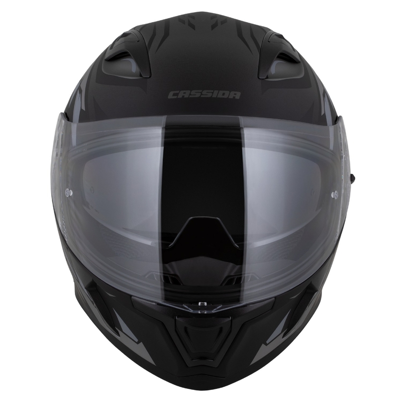 Casque intégral Cassida Orbit Strix noir-gris mat