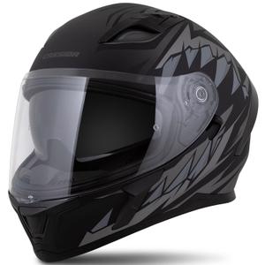 Casque intégral Cassida Orbit Strix noir-gris mat