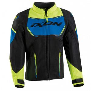 Veste moto enfant IXON Striker Air noir-bleu-jaune