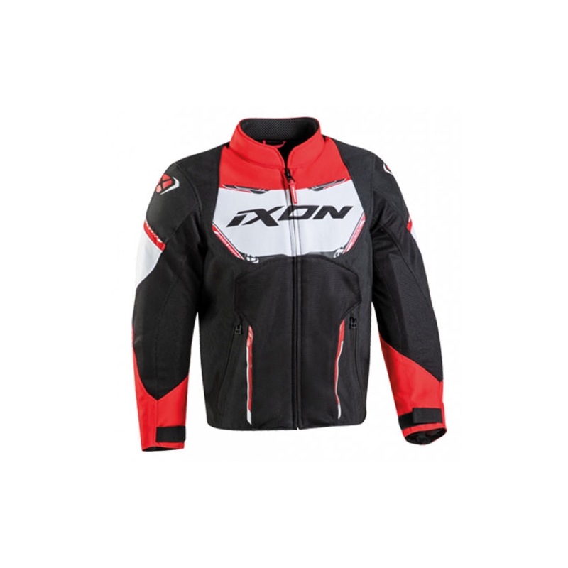 Veste moto enfant IXON Striker Air noir-rouge-blanc