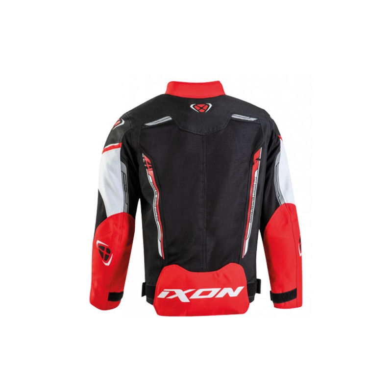 Veste moto enfant IXON Striker Air noir-rouge-blanc