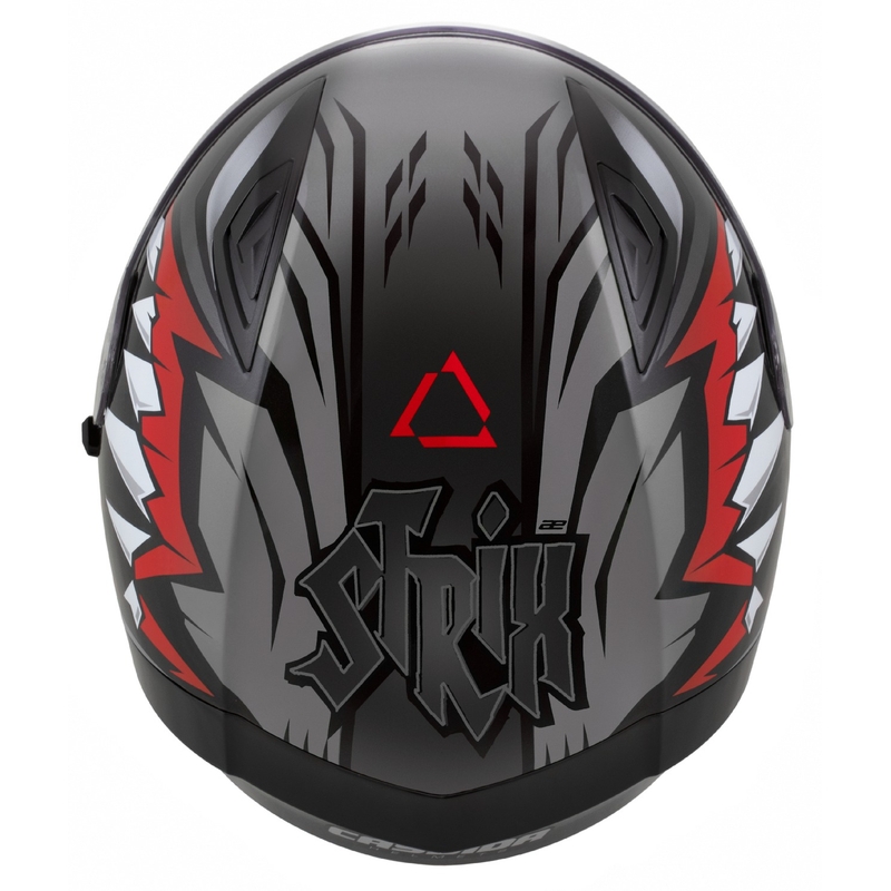 Casque intégral Cassida Orbit Strix rouge-gris-blanc-noir