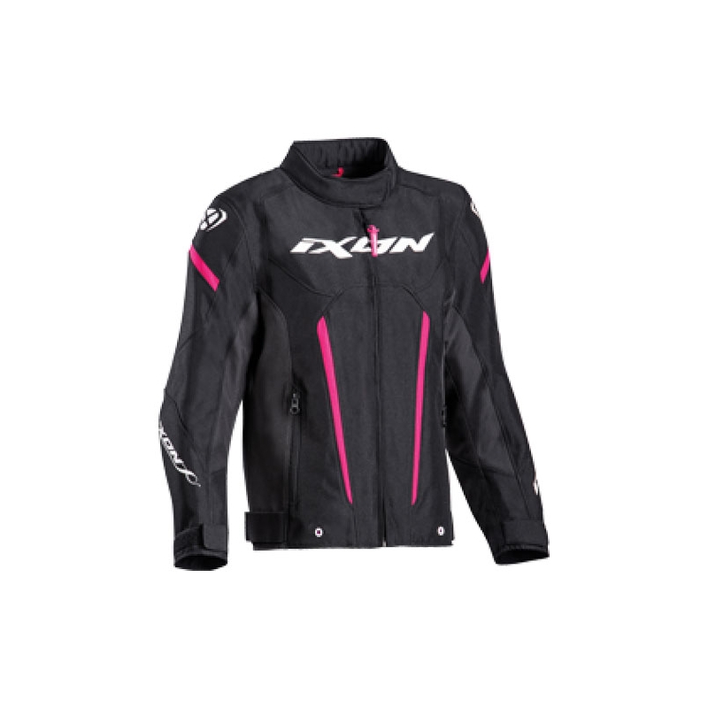 Veste moto enfant IXON Striker noir-rose