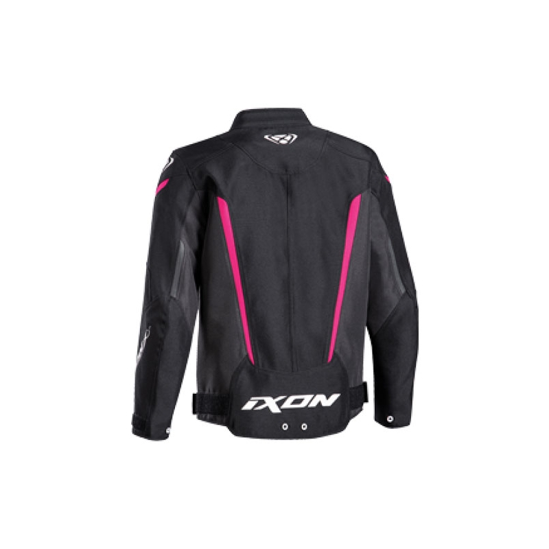 Veste moto enfant IXON Striker noir-rose