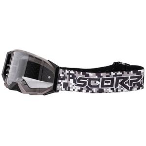 Lunettes de motocross Scorpion E24 camouflage avec plexiglas transparent