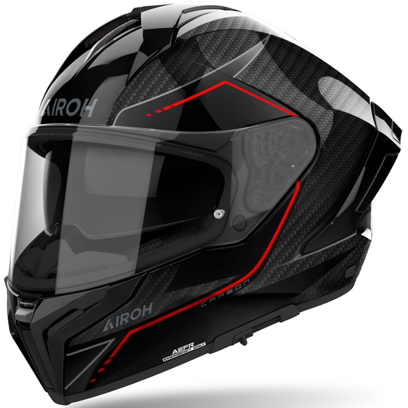 Casque moto intégral Airoh MATRYX Carbon noir brillant