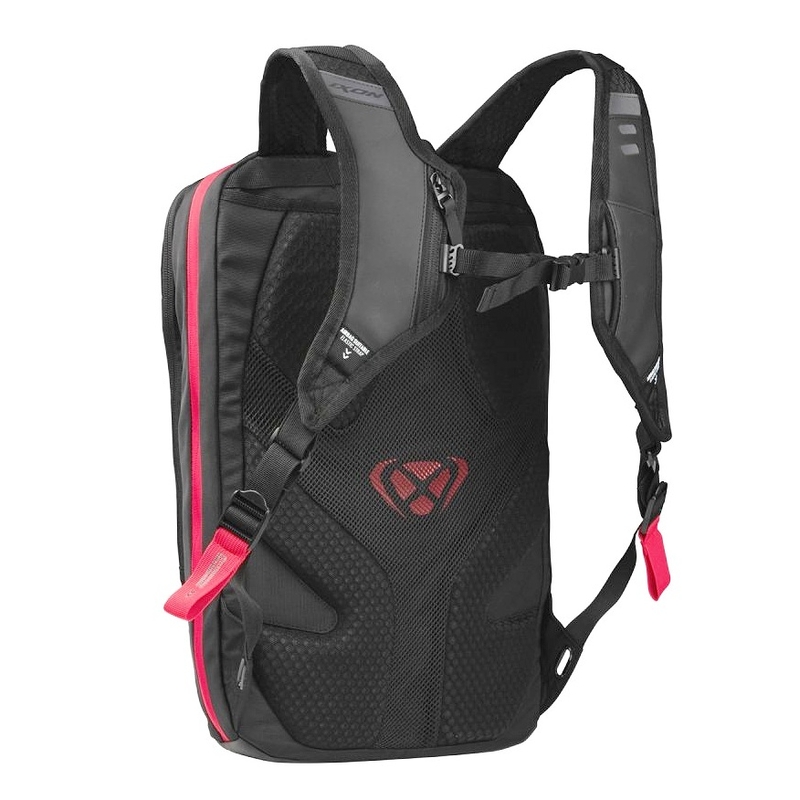 Sac à dos moto IXON R-Laser 25 l noir-blanc-rouge