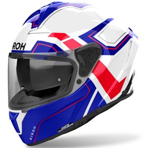 Casque moto intégral Airoh SPARK 2 Dart bleu brillant-rouge
