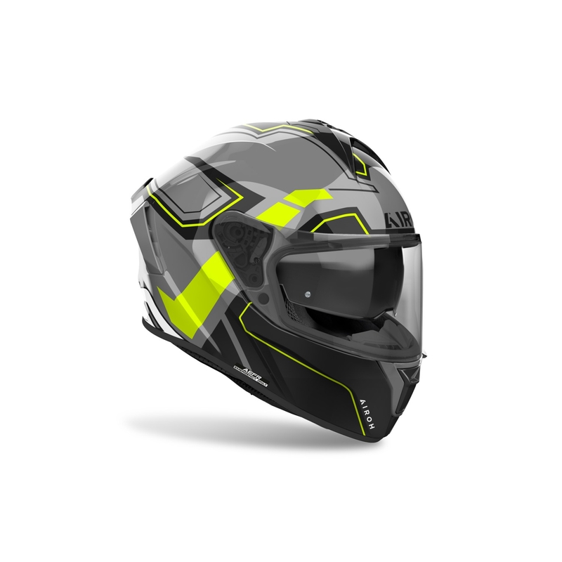 Casque moto intégral Airoh SPARK 2 Dart jaune brillant
