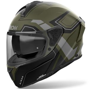 Casque moto intégral Airoh SPARK 2 Dart vert kaki mat