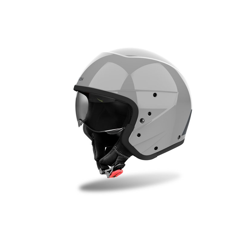 Casque moto modulable Airoh J110 Color gris ciment brillant