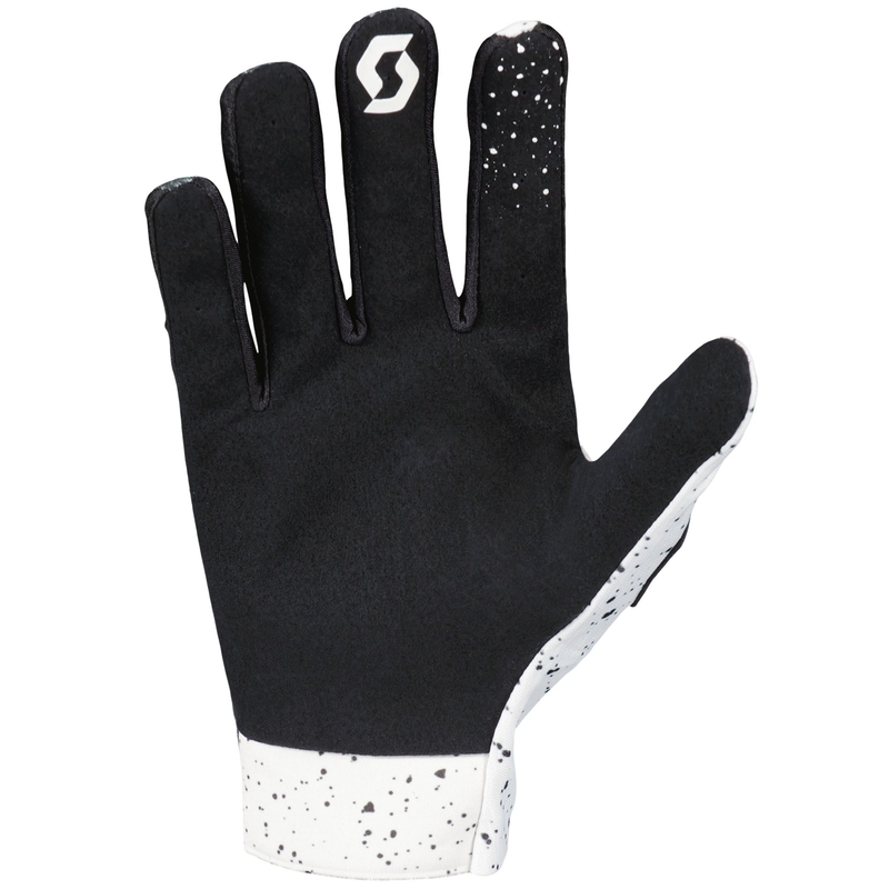 Gants motocross SCOTT COMPETE Caviar noir-blanc