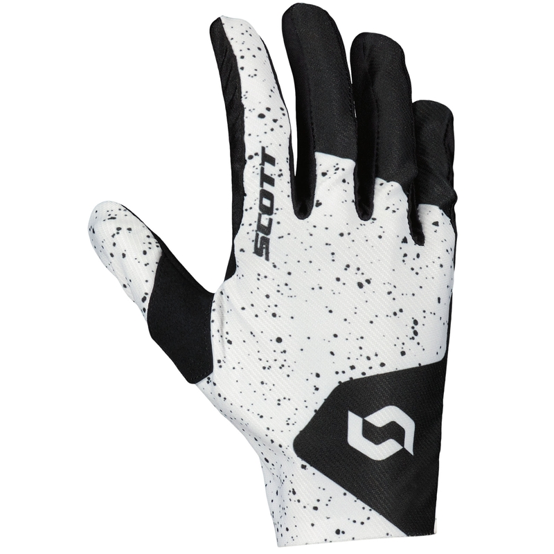 Gants motocross SCOTT COMPETE Caviar noir-blanc
