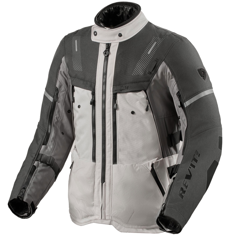 Veste de moto Revit Sand 5 H2O argent-anthracite