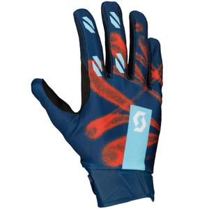 Gants motocross SCOTT EVO DIRT bleu-rouge