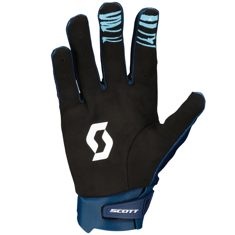 Gants motocross SCOTT EVO DIRT bleu-rouge
