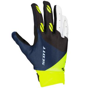 Gants motocross SCOTT EVO RACE violet-bleu-jaune fluo
