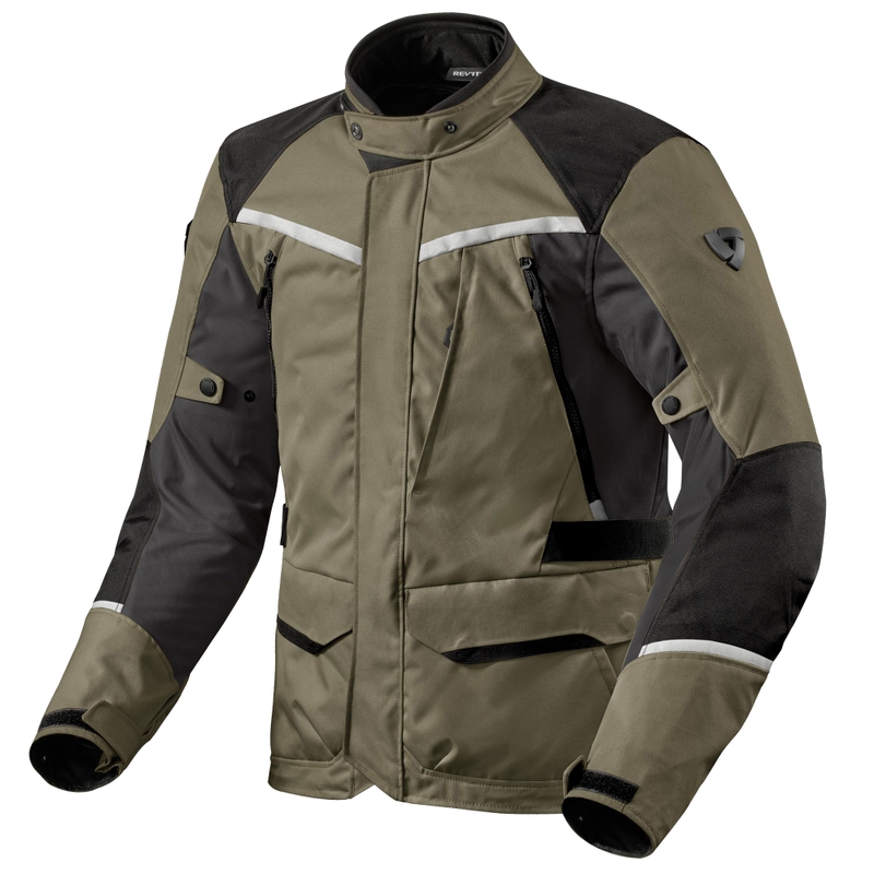 Veste moto Revit Voltiac 3 H2O vert-gris