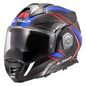 Casque moto LS2 FF901 Advant XC Future II blanc-bleu