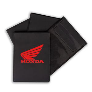 Cache plaque d&#39;immatriculation technique Honda rouge