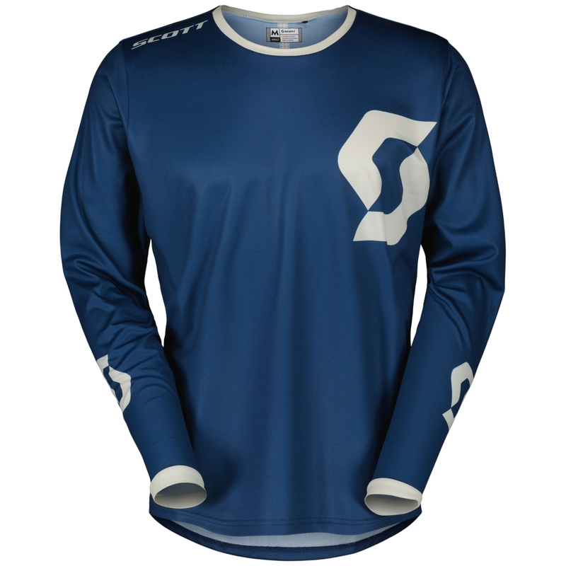 Maillot motocross SCOTT Compete bleu-gris soldes