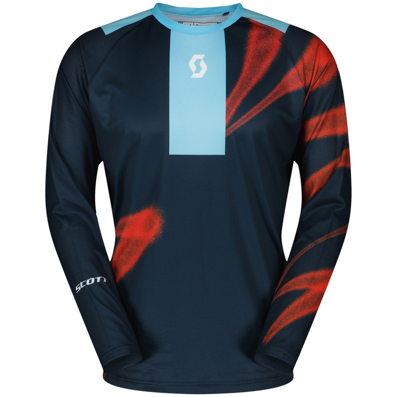 Maillot motocross SCOTT EVO Dirt bleu-rouge soldes
