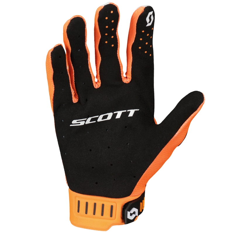 Gants motocross SCOTT Podium PRO orange-noir soldes