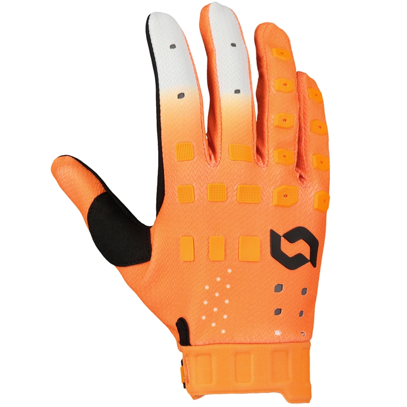 Gants motocross SCOTT Podium PRO orange-noir soldes
