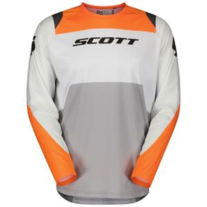 Maillot motocross SCOTT EVO Race blanc-orange