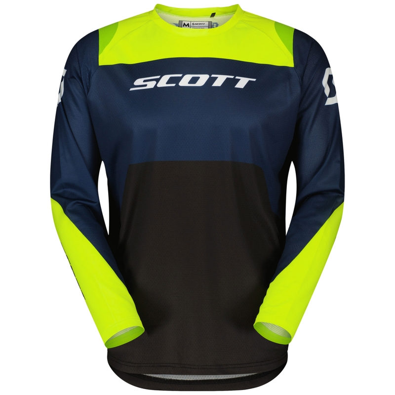 Maillot motocross SCOTT EVO Race violet-jaune fluo soldes