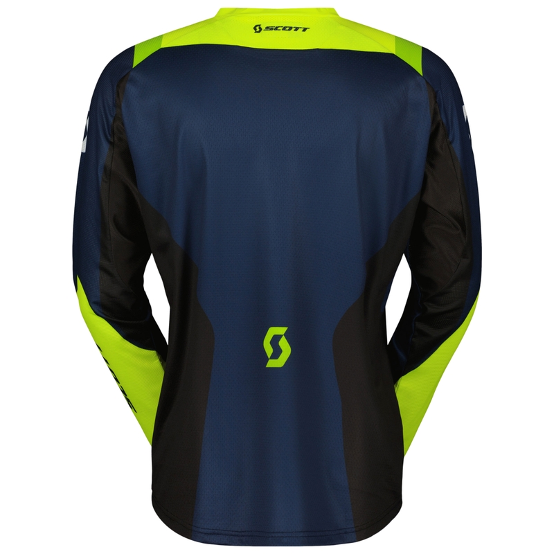 Maillot motocross SCOTT EVO Race violet-jaune fluo soldes