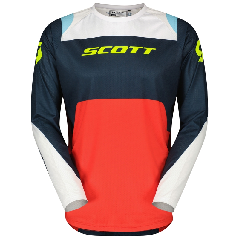 Maillot motocross SCOTT EVO Race bleu-rouge
