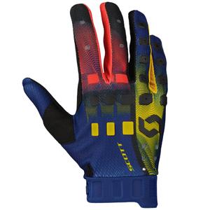Gants motocross SCOTT Podium PRO rouge-jaune-bleu