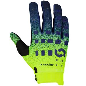 Gants motocross SCOTT Podium PRO violet-bleu-jaune fluo