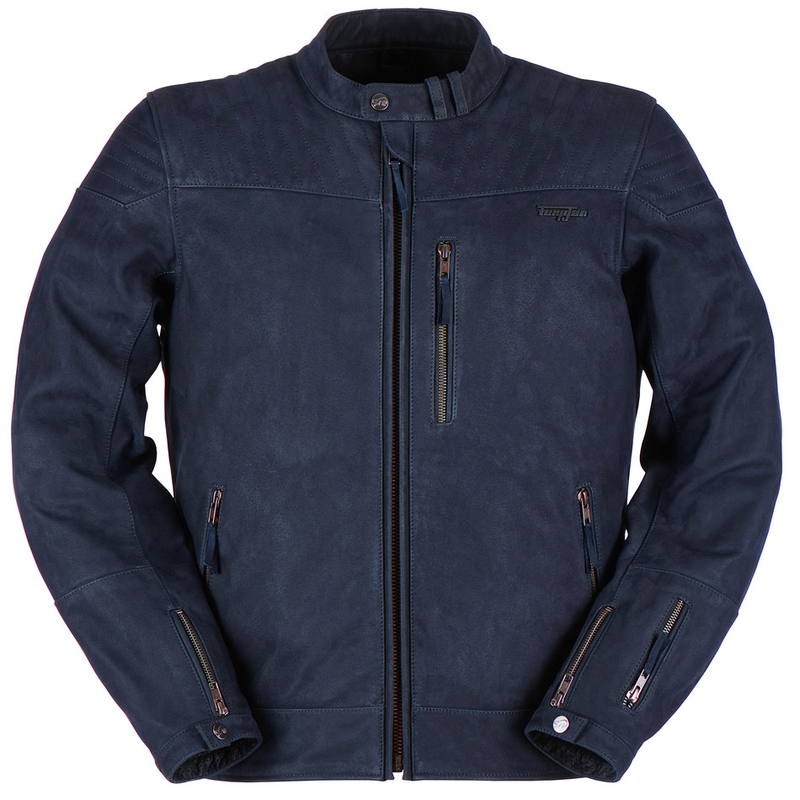 Veste en cuir Furygan Clint Evo bleu