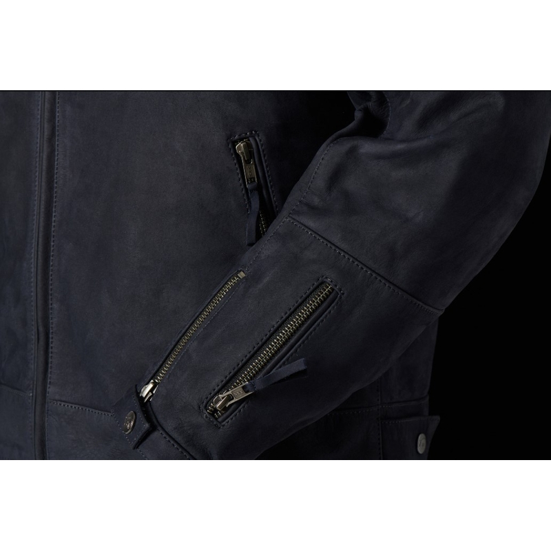Veste en cuir Furygan Clint Evo bleu