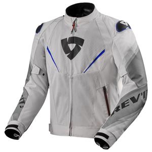 Blouson moto Revit Quantum 3 Air argent-bleu
