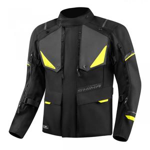 Veste moto Shima Runner noir-jaune fluo