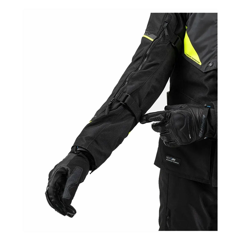 Veste moto Shima Runner noir-jaune fluo