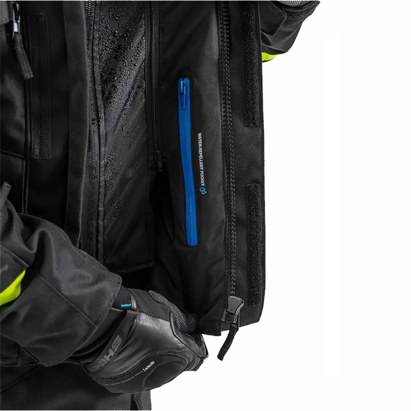Veste moto Shima Runner noir-jaune fluo